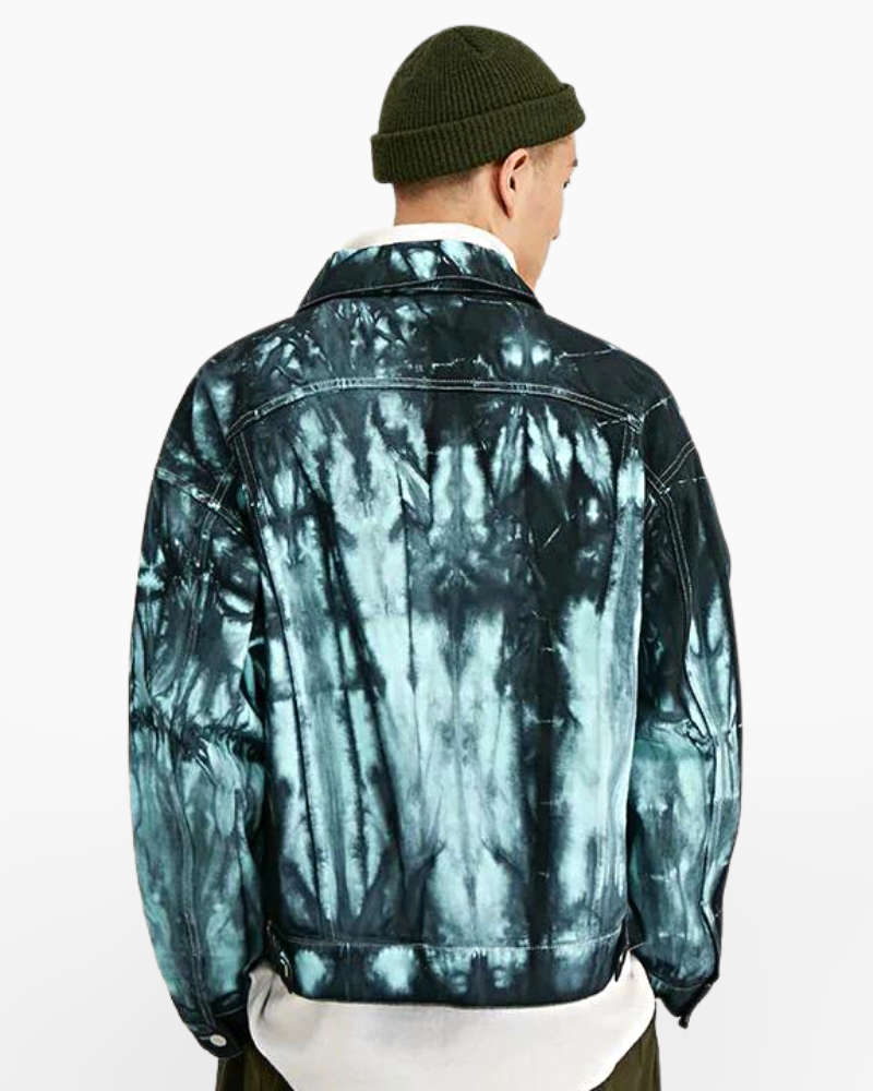 gradient denim jacket