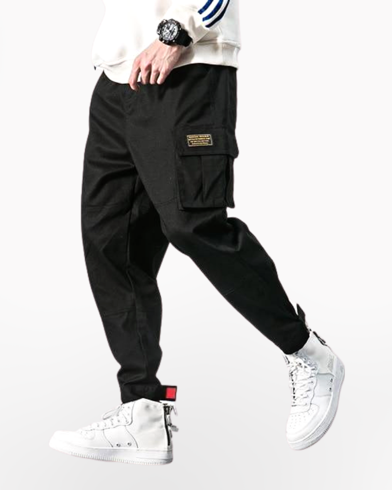 Cargo Pants with Belt and Ankle Drawstrings