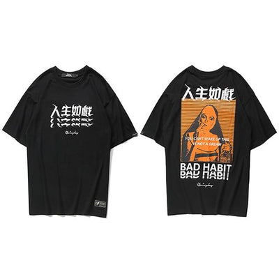 Japanese T-Shirt Bad Habit