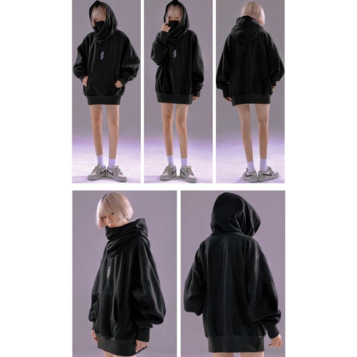 Japanese Hoodie Techwear High Collar