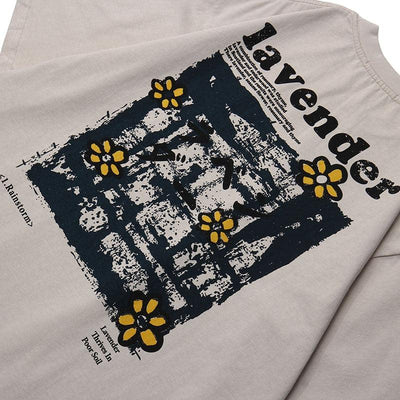 Oversized Japanese T-Shirt Floral