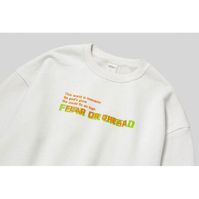 Japanese Sweatshirt Fear