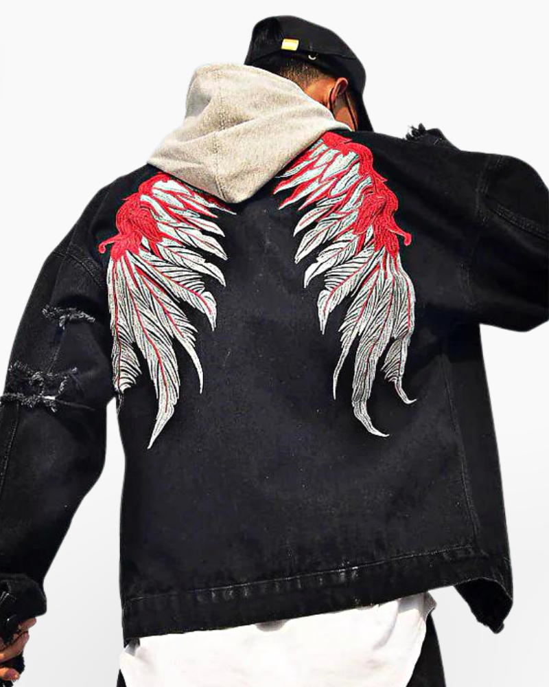 Denim Jacket Angel Wings – Streetwear