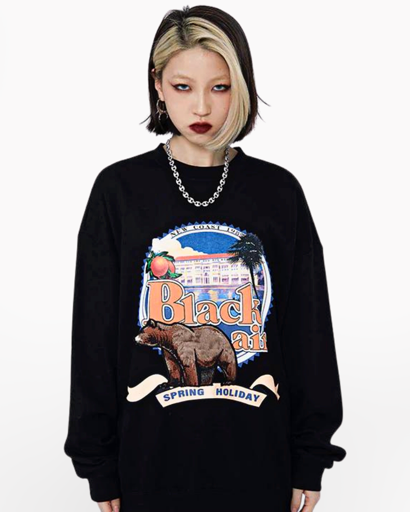 Japanese Sweatshirt Black Air