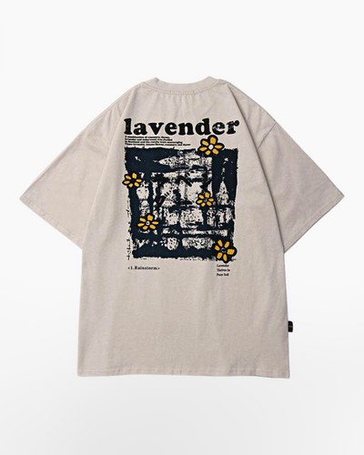 Oversized Japanese T-Shirt Floral