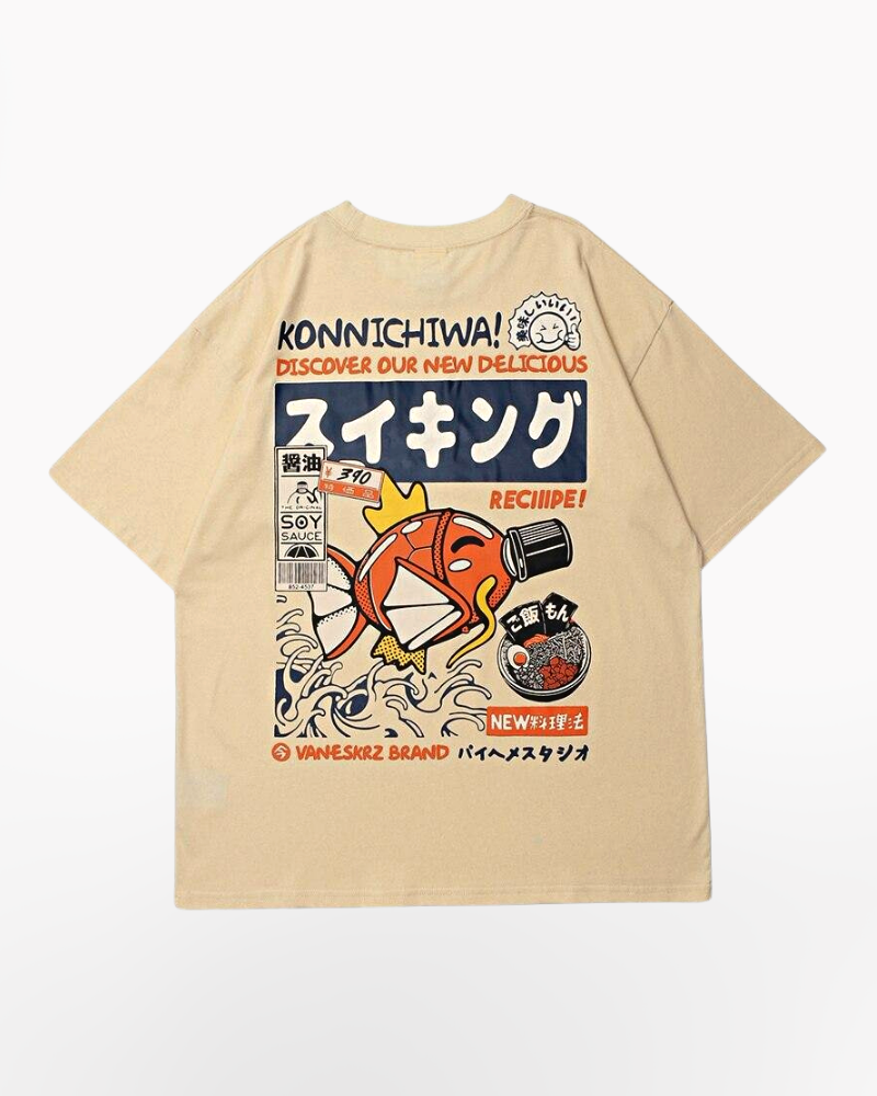 Japanese T-Shirt Magicarpe