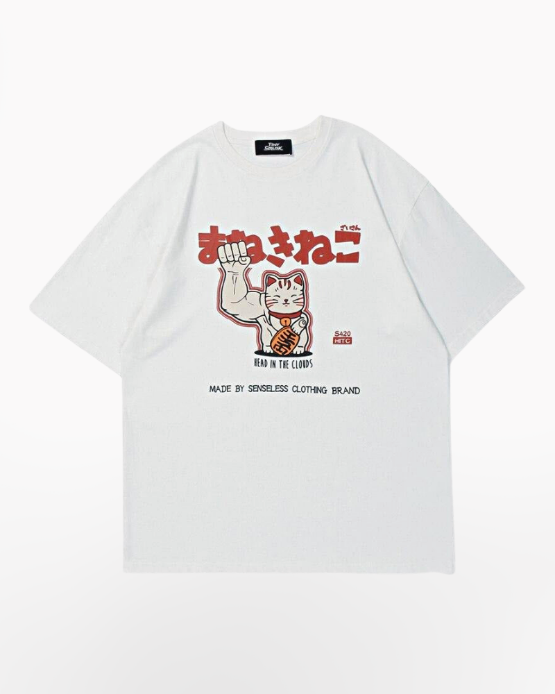 Japanese T-Shirt Maneki Neko
