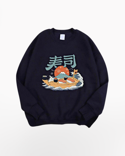 Japanese Sweatshirt Mount Fuji