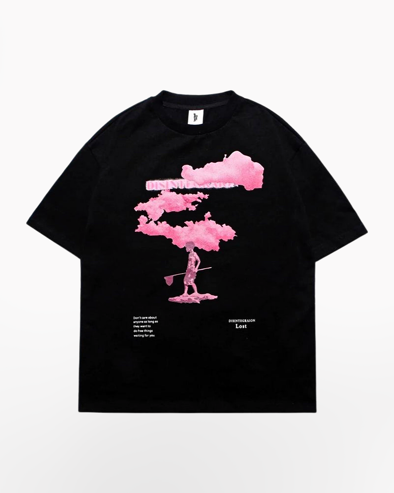 Japanese T-Shirt Pink Cloud