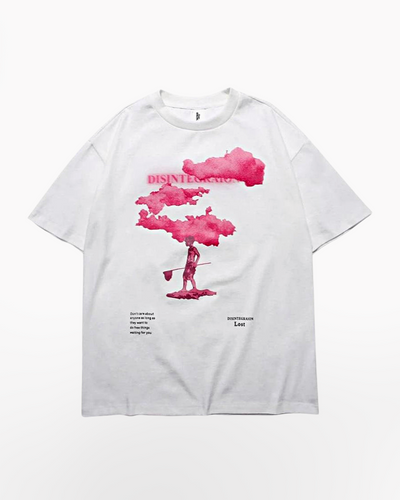 Japanese T-Shirt Pink Cloud