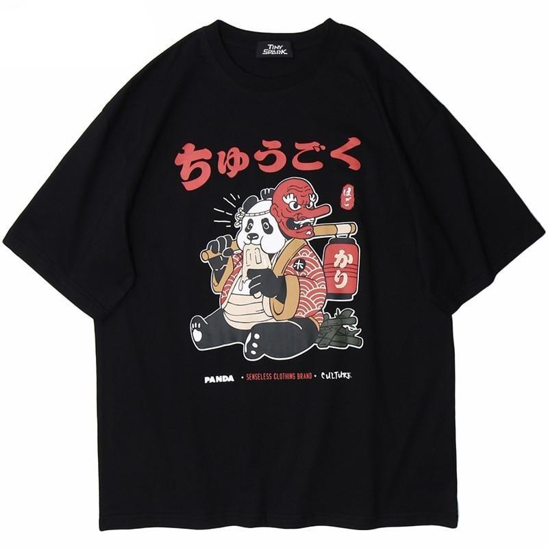 Japanese T-Shirt Big Panda