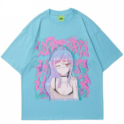 Japanese T-Shirt Anime Girl