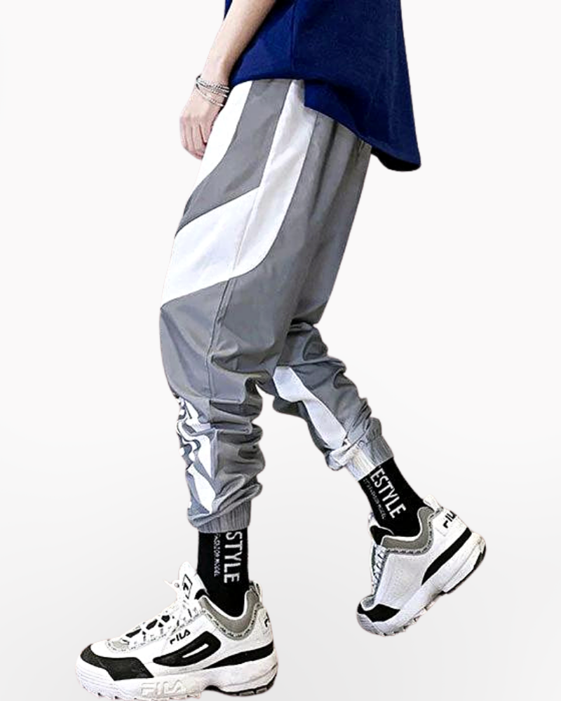 Reflective Japanese Jogging Pants Daily Style