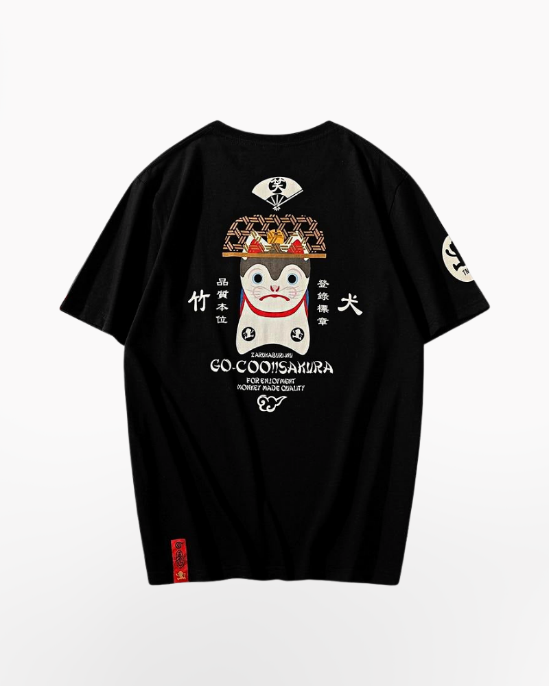 Japanese T-Shirt Royal Neko