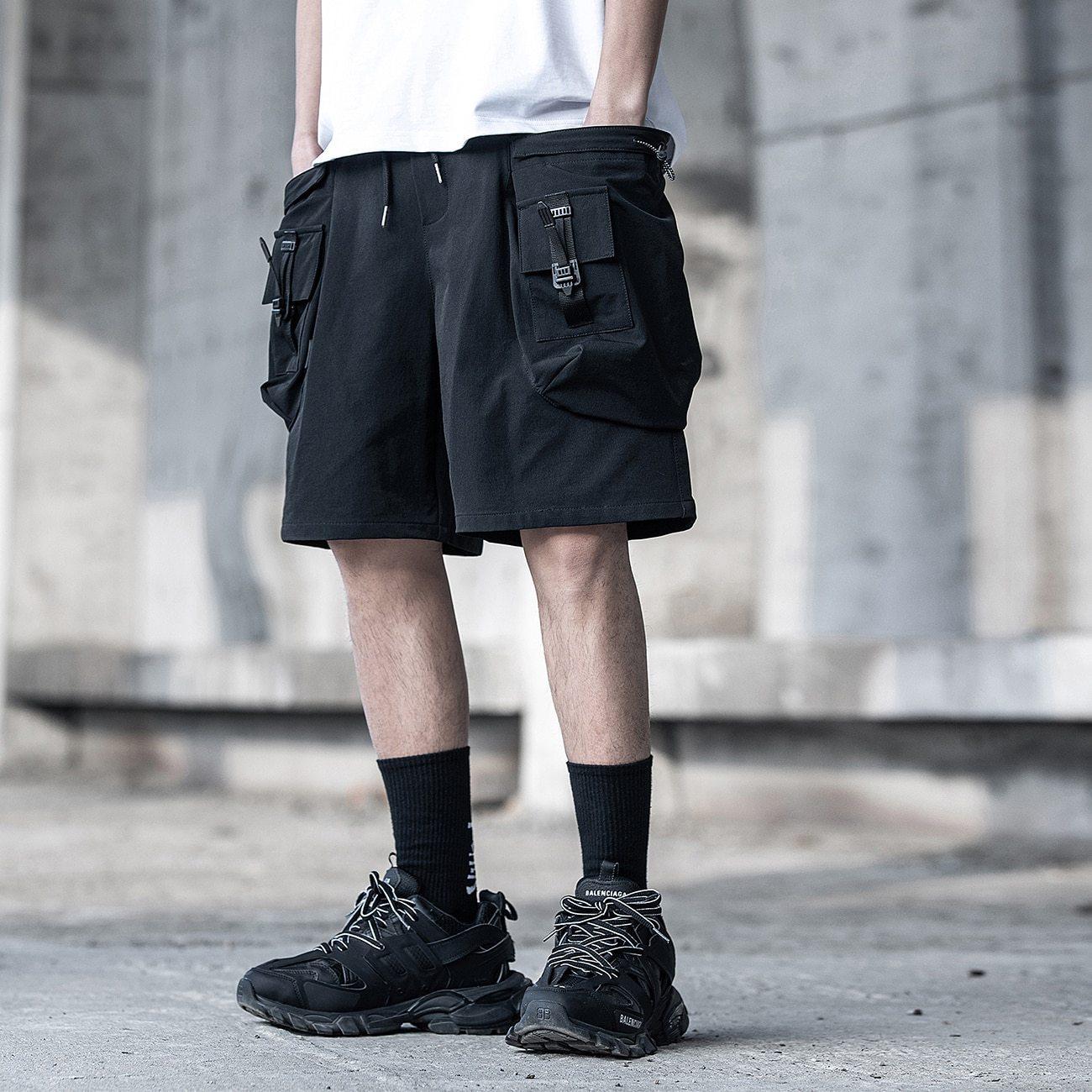 Cargo Shorts Techwear Black