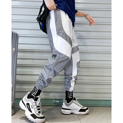 Reflective Japanese Jogging Pants Daily Style