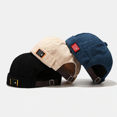 Visorless Cap Corduroy