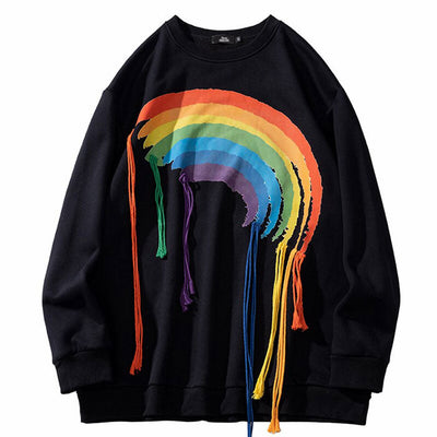 Japanese Sweatshirt Rainbow